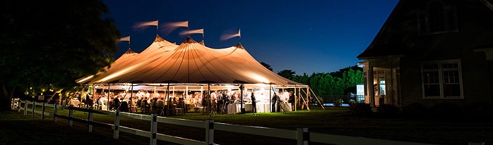 Large Tent at Night